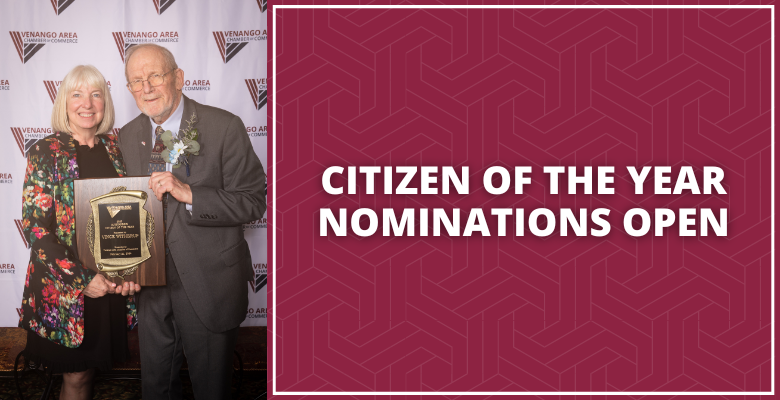 Citizen of the Year Nominations open for Venango Chamber